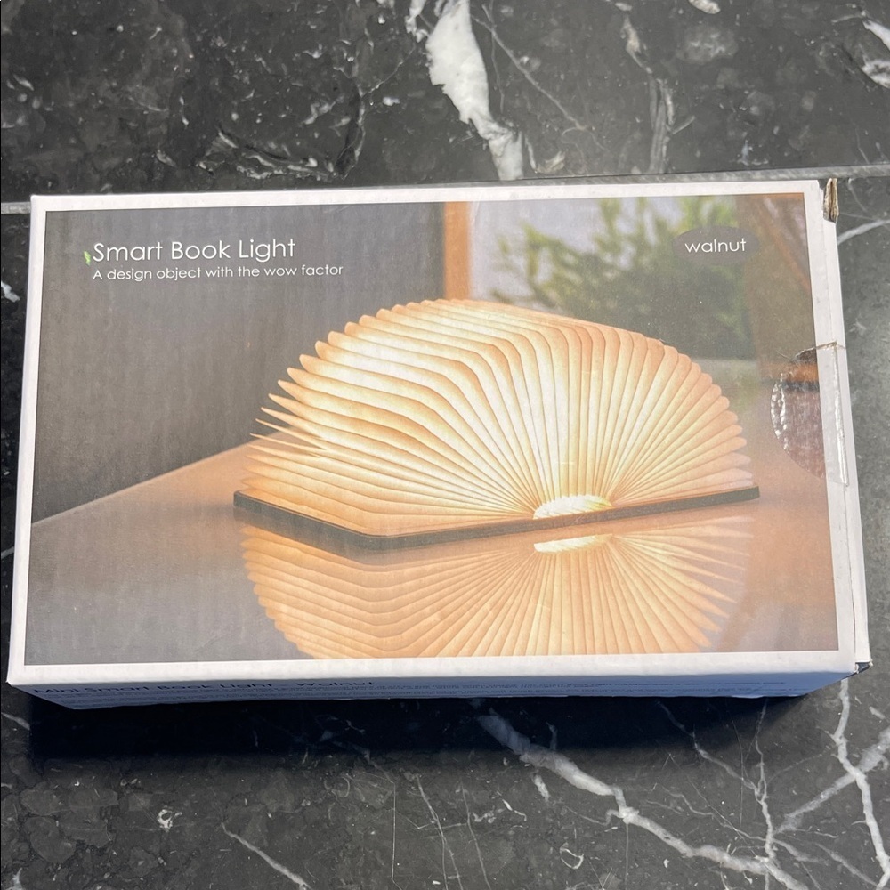 GINKO Mini Smart Book Light - Walnut NEW